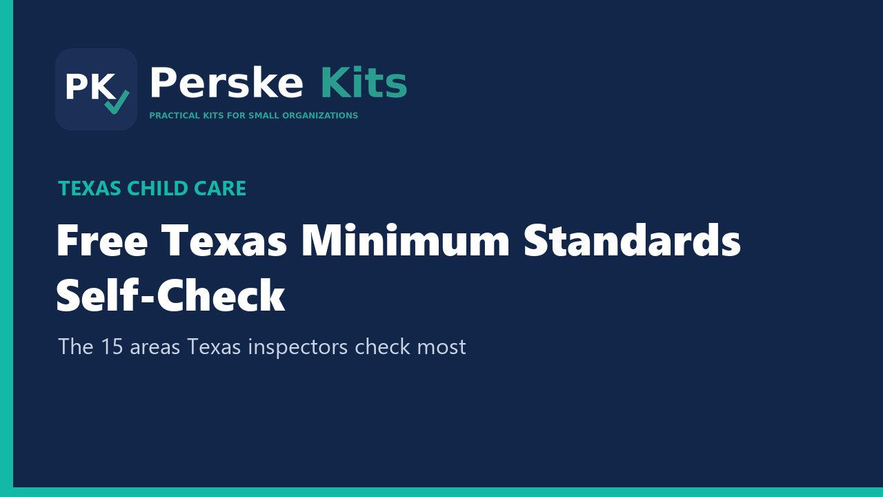 Free Texas Minimum Standards Self-Check cover